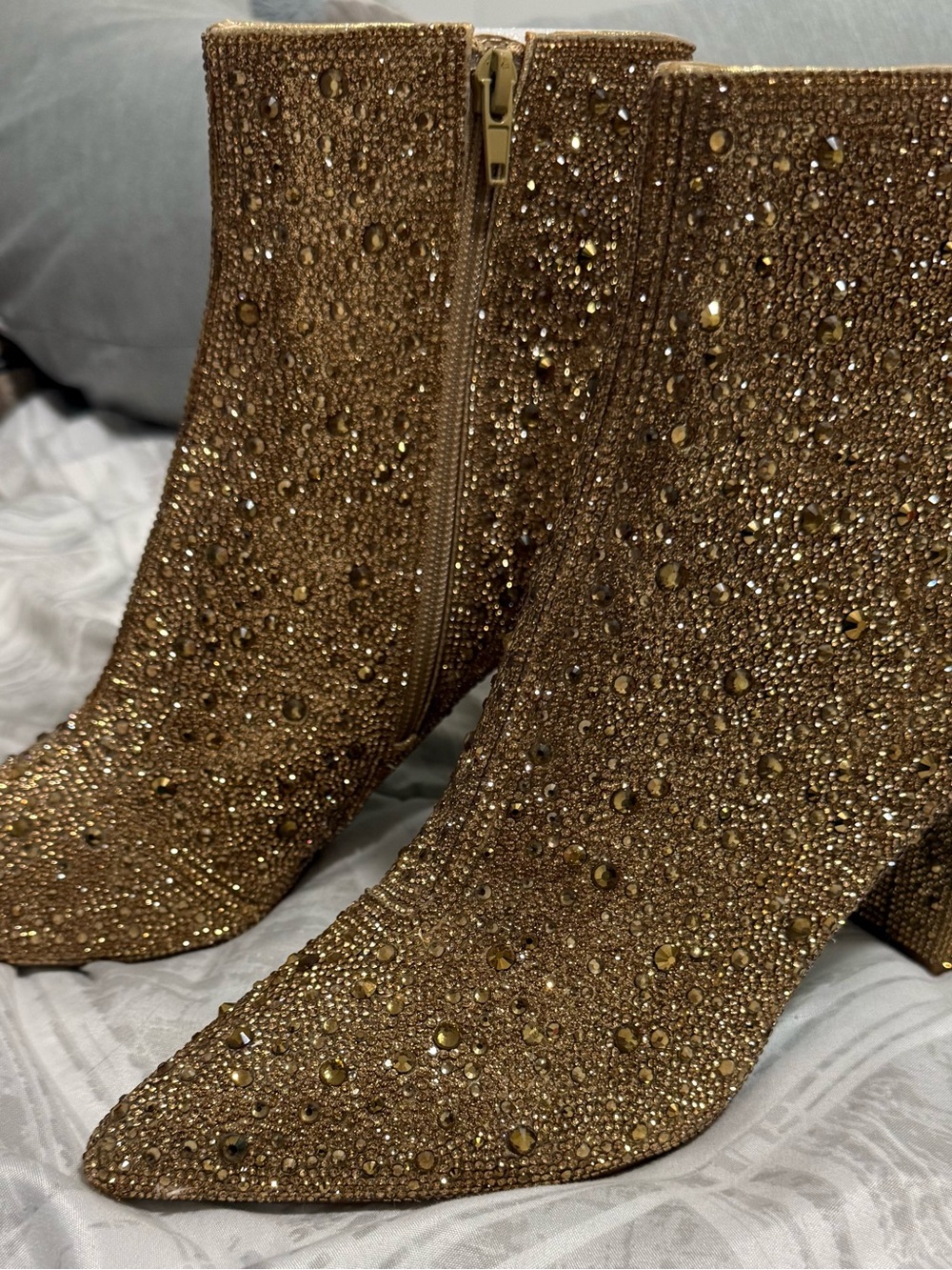 Betsey Johnson Cady Gold Boots